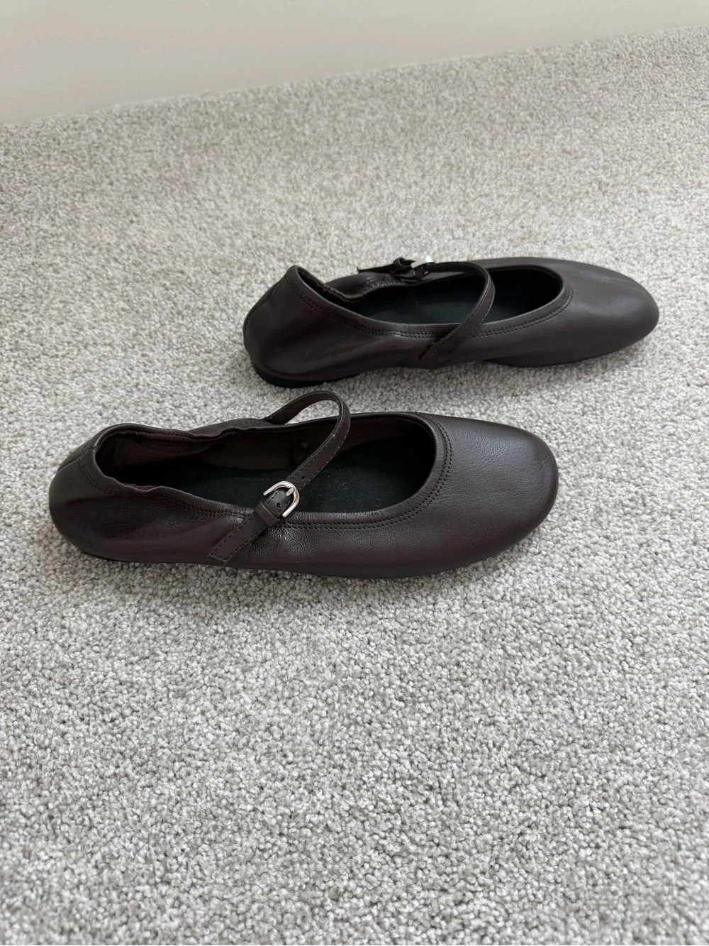Brown Mary flats brown